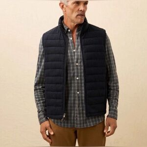 NWOT- Faherty Men’s- Teton Valley Vest - Charcoal Heather- Size Small